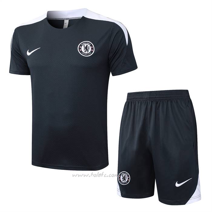 Chandal del Chelsea Manga Corta 2025-2026 Gris - Pantalon Corto